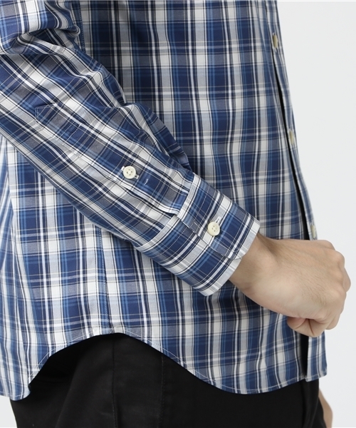 McGREGOR（マックレガー）の「形態安定ボタンダウンチェックシャツ（シャツ/ブラウス・メンズ・ネイビー/レッド/アイボリー・L/LL/M）」の7枚目の写真