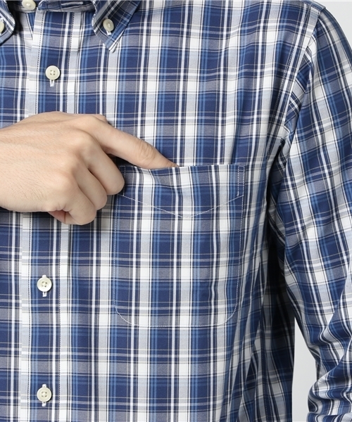 McGREGOR（マックレガー）の「形態安定ボタンダウンチェックシャツ（シャツ/ブラウス・メンズ・ネイビー/レッド/アイボリー・L/LL/M）」の8枚目の写真