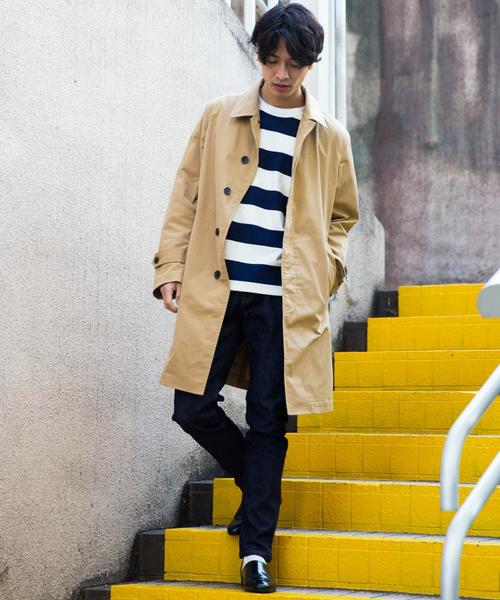 green label relaxing(グリーンレーベルリラクシング)の「BC HEAVY/W WIDE/ボーダー C/N カットソー ◆(Tシャツ/カットソー・メンズ・ブラック/オリーブ/ネイビー・LARGE/MEDIUM/SMALL)」の19枚目の写真