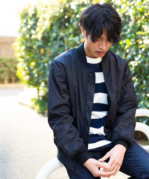 green label relaxing(グリーンレーベルリラクシング)の「BC HEAVY/W WIDE/ボーダー C/N カットソー ◆(Tシャツ/カットソー・メンズ・ブラック/オリーブ/ネイビー・LARGE/MEDIUM/SMALL)」の15枚目の写真