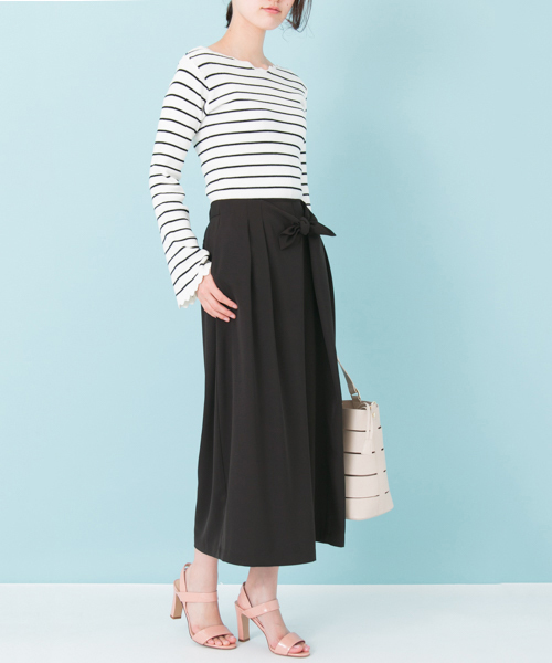 URBAN RESEARCH（アーバンリサーチ）の「 UR 前リボンタックパンツ（その他パンツ・レディース・ベージュ系その他/ブラック/グレー系その他・FREE）」の21枚目の写真