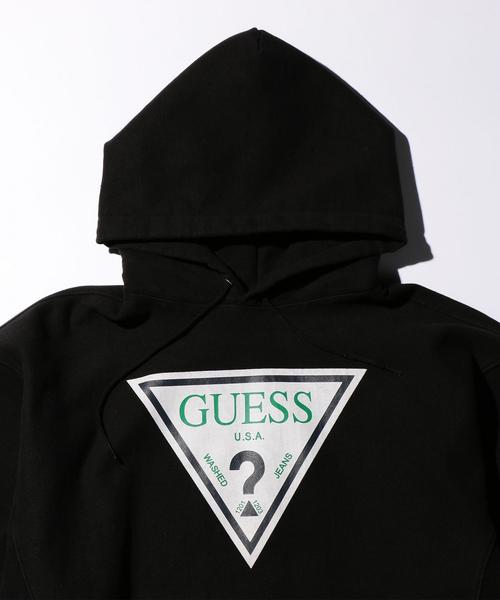 Guess(ゲス)の「<GUESS Originals> TRI LOGO SWEAT HOODY/パーカー(パーカー・メンズ・ホワイト/ブラック・LARGE/MEDIUM/SMALL)」の4枚目の写真