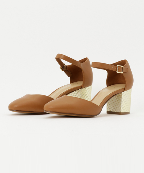 CHARLES & KEITH（チャールズ & キース）の「ドルセーメリージェーンヒール / D'ORSAY MARY JANE HEELS（サンダル・レディース・ライトブラウン/レッド/ブラック・23cm/24cm/22cm/23.5cm/22.5cm/24.5cm）」の3枚目の写真