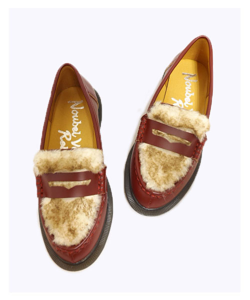 Noubel Voug Relax（ヌーベルヴォーグリラックス）の「ファー付ローファーシューズ（ローファー・レディース・ホワイト/ボルドー/ブラック・L/M/S/LL）」の8枚目の写真