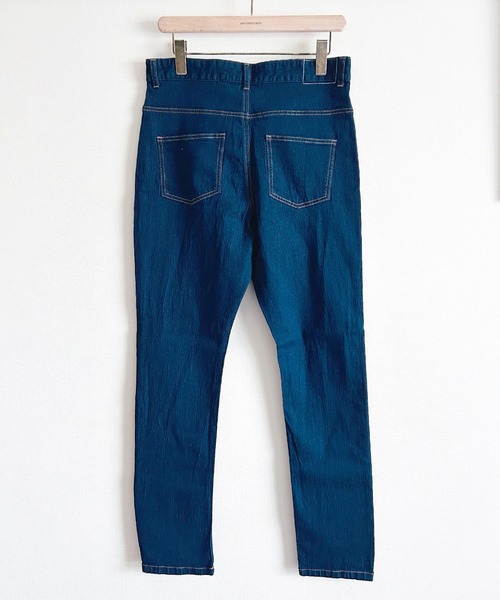 ストレッチテーパードちょいサルエルスキニーパンツ デニムパンツ