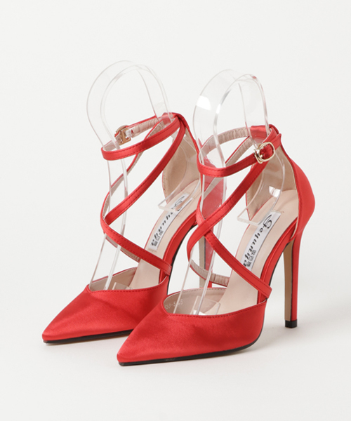 STYLEBLOCK（スタイルブロック）の「クロスストラップセパレートヒールパンプス（パンプス・レディース・ブラック/ピンク/レッド・40/36/37/38/39/35）」の8枚目の写真