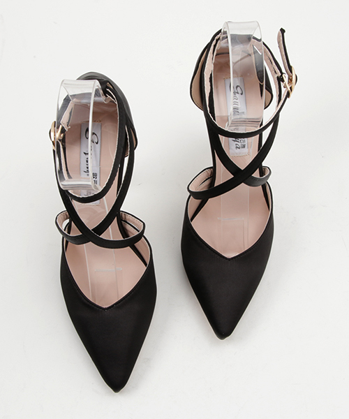 STYLEBLOCK（スタイルブロック）の「クロスストラップセパレートヒールパンプス（パンプス・レディース・ブラック/ピンク/レッド・40/36/37/38/39/35）」の5枚目の写真