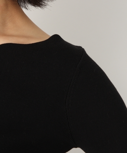 A part by（アパートバイ）の「14GCoMoスカラップ5S 788625（ニット/セーター・レディース・ターコイズブルー/ホワイト/ブラック・FREE）」の7枚目の写真