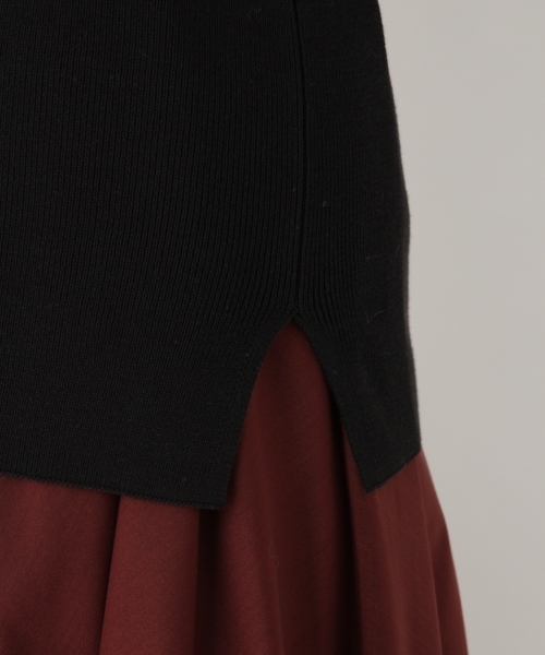 A part by（アパートバイ）の「14GCoMoスカラップ5S 788625（ニット/セーター・レディース・ターコイズブルー/ホワイト/ブラック・FREE）」の10枚目の写真