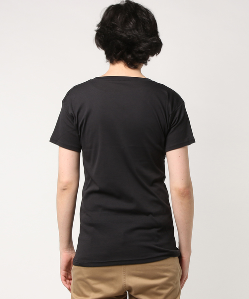 adidas neo(アディダスネオ)の「【adidas neo】VネックTシャツ 同色2枚組(Tシャツ/カットソー・メンズ・ブラック/ホワイト・LARGE/X-LARGE/MEDIUM)」の4枚目の写真