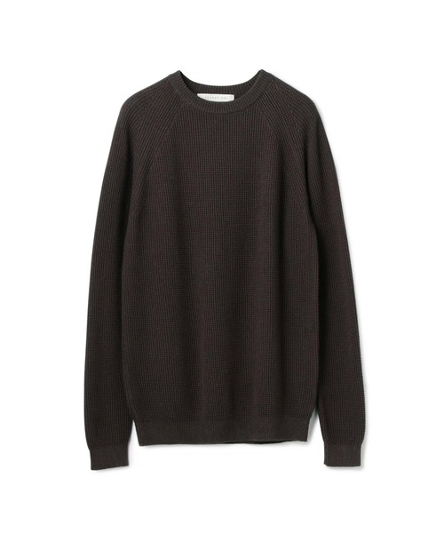 ESTNATION(エストネーション)の「ESTNATION コットンリネンサーマル(ニット/セーター・メンズ・イエロー/ホワイト/ブルー/チャコールグレー・X-LARGE/LARGE/MEDIUM/SMALL)」の1枚目の写真