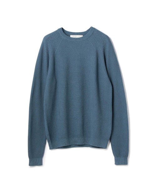 ESTNATION(エストネーション)の「ESTNATION コットンリネンサーマル(ニット/セーター・メンズ・イエロー/ホワイト/ブルー/チャコールグレー・X-LARGE/LARGE/MEDIUM/SMALL)」の3枚目の写真