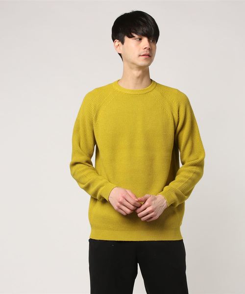 ESTNATION(エストネーション)の「ESTNATION コットンリネンサーマル(ニット/セーター・メンズ・イエロー/ホワイト/ブルー/チャコールグレー・X-LARGE/LARGE/MEDIUM/SMALL)」の7枚目の写真