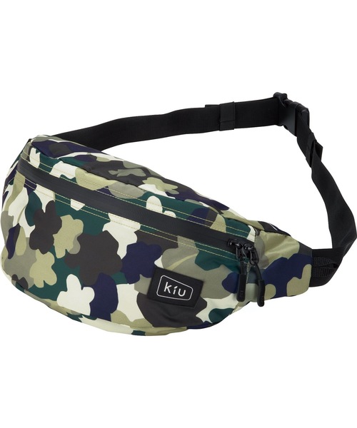 KiU(キウ)の「ウォータープルーフボディバッグ(ボディバッグ/ウエストポーチ・レディース・ブラック/ピンク/グリーン/サンドベージュ/ブラック系その他/ダークブルー/ブルー系その他/ブラック系その他2/カーキ/レッド系その他/ホワイト×ブルー/ブルー系その他2/ブルー系その他3/アニマル/ブルー系その他4/ブラック×カーキ/ホワイト系その他/ブラック系その他3/タイガーカモ/ブルー系その他6/ベージュ系その他/レオパード/ブルー系その他5・FREE)」の11枚目の写真