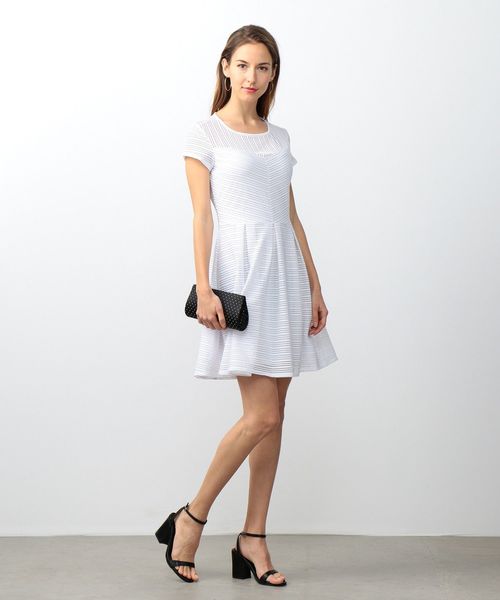 Armani Exchange アルマーニエクスチェンジ の Axアルマーニ エクスチェンジ 半袖ジャガードワンピース ワンピース Wear