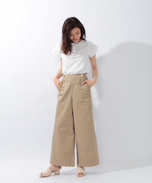 laboratory work（ラボラトリーワーク）の「サッカーストライププルオーバー（Tシャツ/カットソー・レディース・オフホワイト/オレンジ/ブルー・MEDIUM）」の12枚目の写真