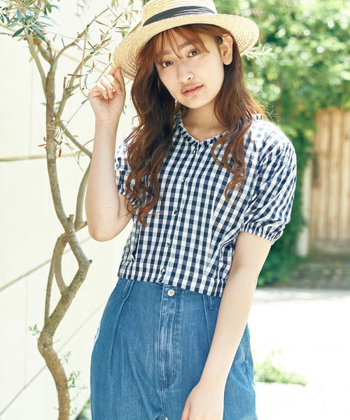 earth music&ecology(アースミュージックアンドエコロジー)の「・衿フリルブラウス ●(シャツ/ブラウス・レディース・ブラック/ネイビー/レッド/ラベンダー・FREE)」の2枚目の写真