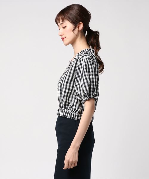 earth music&ecology(アースミュージックアンドエコロジー)の「・衿フリルブラウス ●(シャツ/ブラウス・レディース・ブラック/ネイビー/レッド/ラベンダー・FREE)」の15枚目の写真