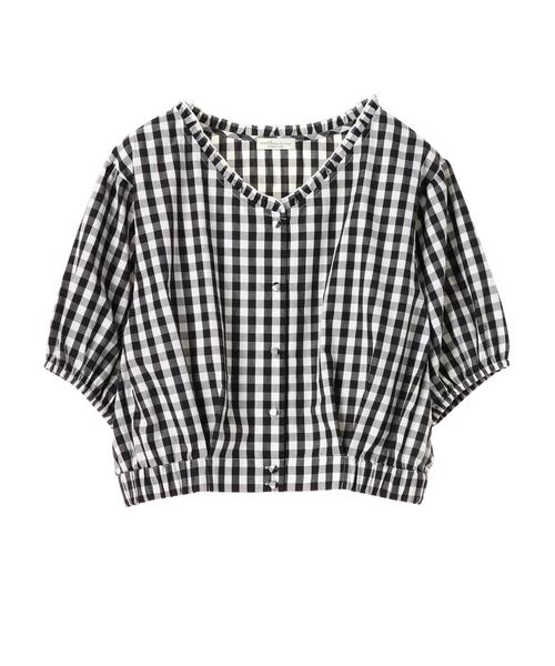 earth music&ecology(アースミュージックアンドエコロジー)の「・衿フリルブラウス ●(シャツ/ブラウス・レディース・ブラック/ネイビー/レッド/ラベンダー・FREE)」の5枚目の写真