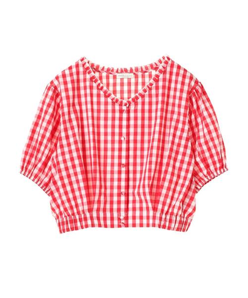 earth music&ecology(アースミュージックアンドエコロジー)の「・衿フリルブラウス ●(シャツ/ブラウス・レディース・ブラック/ネイビー/レッド/ラベンダー・FREE)」の6枚目の写真