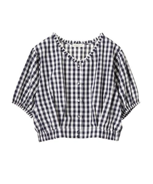 earth music&ecology(アースミュージックアンドエコロジー)の「・衿フリルブラウス ●(シャツ/ブラウス・レディース・ブラック/ネイビー/レッド/ラベンダー・FREE)」の7枚目の写真