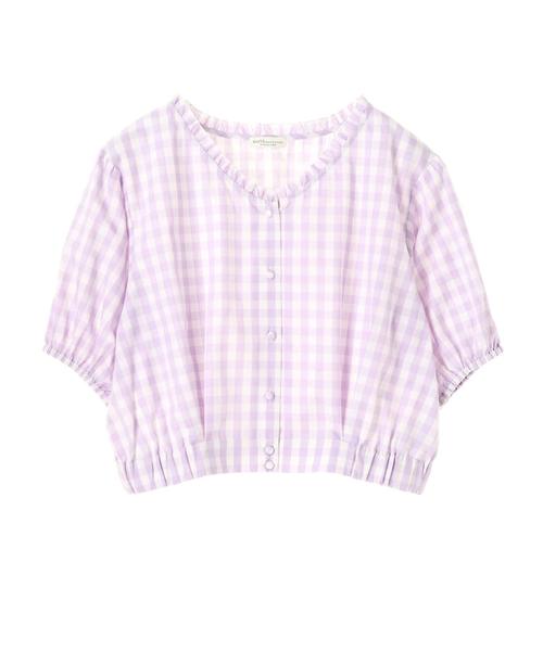 earth music&ecology(アースミュージックアンドエコロジー)の「・衿フリルブラウス ●(シャツ/ブラウス・レディース・ブラック/ネイビー/レッド/ラベンダー・FREE)」の8枚目の写真