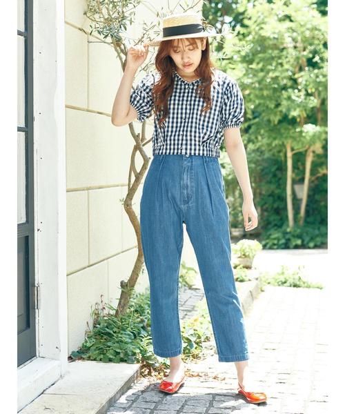 earth music&ecology(アースミュージックアンドエコロジー)の「・衿フリルブラウス ●(シャツ/ブラウス・レディース・ブラック/ネイビー/レッド/ラベンダー・FREE)」の9枚目の写真