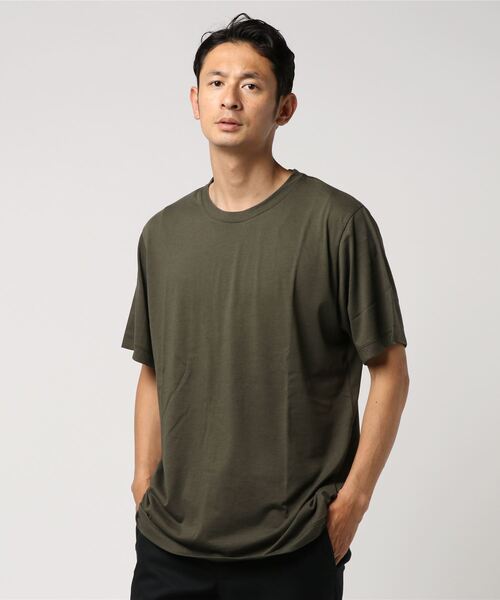 【新品】 アダムエロペ 「LIFE誌」 プリント ロングTシャツ ADAM ET ROPE'（アダムエロペ）の「「LIFE誌」プリントTシャツ
