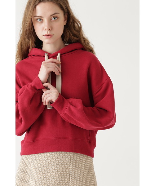 JILL STUART(ジルスチュアート)の「◆ジルフレンチテリーフードパーカー(パーカー・レディース・ブラック/レッド/ホワイト・FREE)」の3枚目の写真