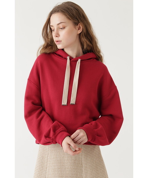 JILL STUART(ジルスチュアート)の「◆ジルフレンチテリーフードパーカー(パーカー・レディース・ブラック/レッド/ホワイト・FREE)」の7枚目の写真