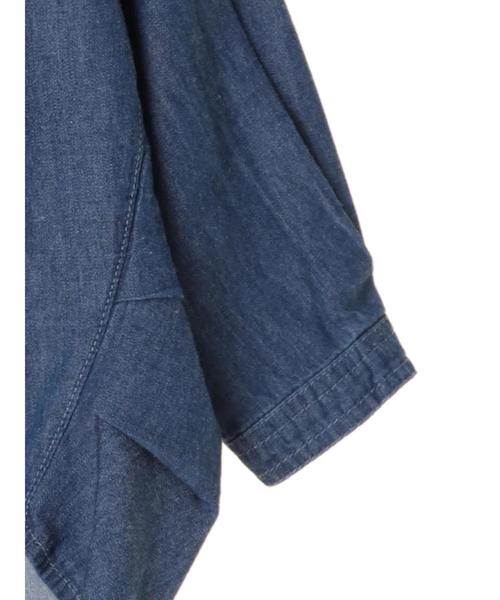 SEVENDAYS=SUNDAY（セブンデイズサンデイ）の「・デニムスキッパーシャツ（シャツ/ブラウス・キッズ・インディゴブルー/ダークインディゴブルー・100/110/120）」の9枚目の写真