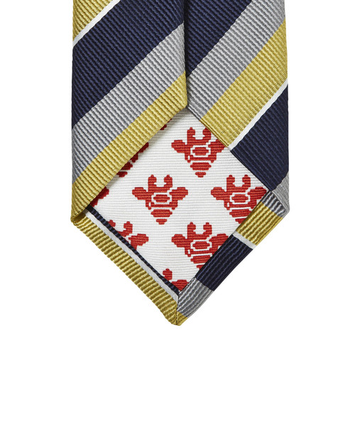 giraffe(ジラフ)の「アニマルジラフタイ02 NAVY×YELLOW(ネクタイ・メンズ・ネイビー・FREE)」の4枚目の写真