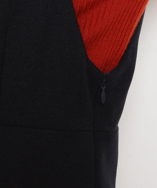 green label relaxing(グリーンレーベルリラクシング)の「FM カシュクール ジャンパースカート ◆(ジャンパースカート・レディース・ケリー/ネイビー・FREE)」の4枚目の写真