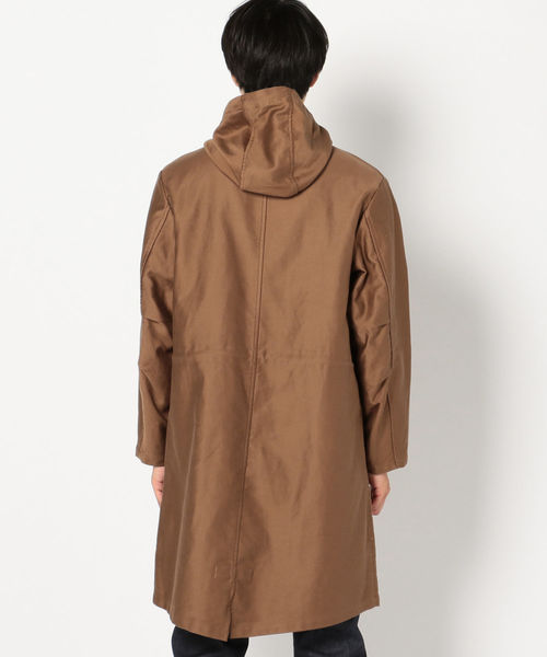 SHIPS（シップス）の「SC: フィンクスコットン フード コート（モッズコート・メンズ・ネイビー/ブラウン・SMALL/LARGE/MEDIUM）」の6枚目の写真