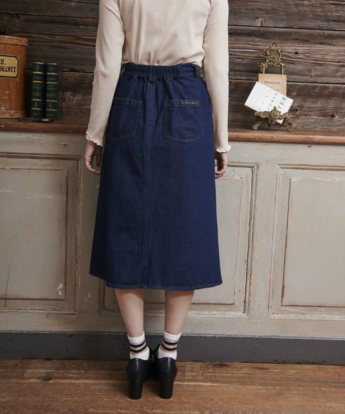 OLIVE des OLIVE（オリーブデオリーブ）の「[再入荷決定!] デニム台形