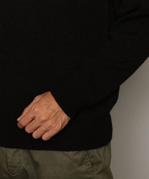 green label relaxing(グリーンレーベルリラクシング)の「SC パネルフェアアイルJQ クルーネック ニット(ニット/セーター・メンズ・ブラック/ホワイト・M/S/L)」の9枚目の写真