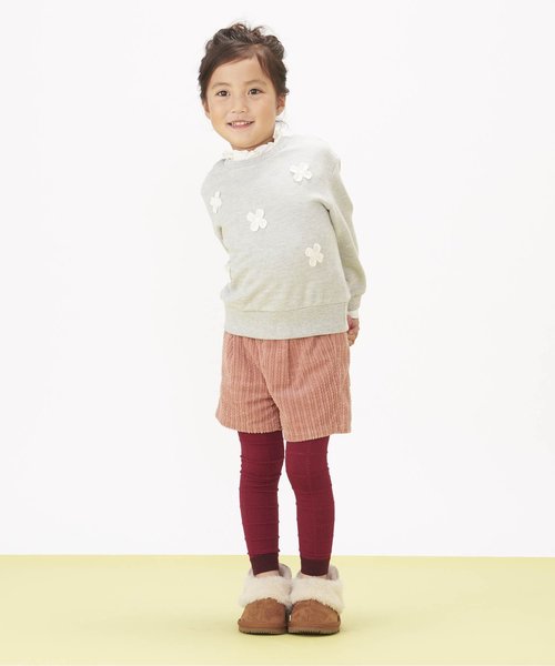 apres les cours（アプレレクール）の「ケーブル編みコールテンショートパンツ ショート丈（その他パンツ・キッズ・アイボリー/ネイビー/ピンク・80/90/100/110/120/130/140）」の20枚目の写真