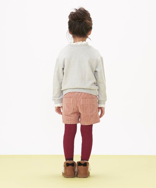 apres les cours（アプレレクール）の「ケーブル編みコールテンショートパンツ ショート丈（その他パンツ・キッズ・アイボリー/ネイビー/ピンク・80/90/100/110/120/130/140）」の13枚目の写真