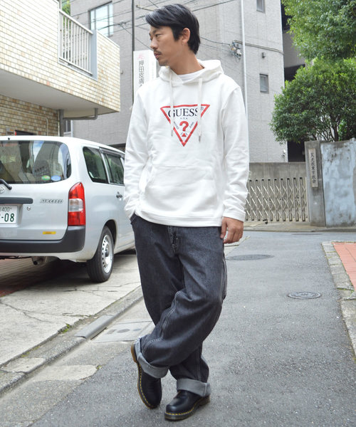 ROOPTOKYO(ループトウキョウ)の「GUESS/ゲス L/S Original HOODIES(パーカー・メンズ・ブラック/パープル/アイボリー・S/M/L/XL)」の11枚目の写真