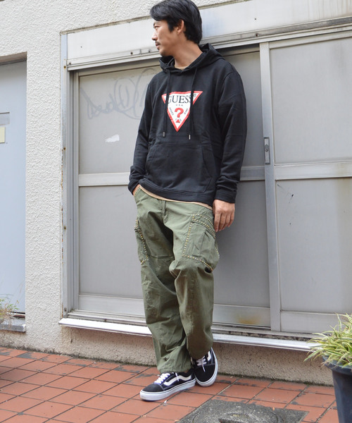 ROOPTOKYO(ループトウキョウ)の「GUESS/ゲス L/S Original HOODIES(パーカー・メンズ・ブラック/パープル/アイボリー・S/M/L/XL)」の19枚目の写真