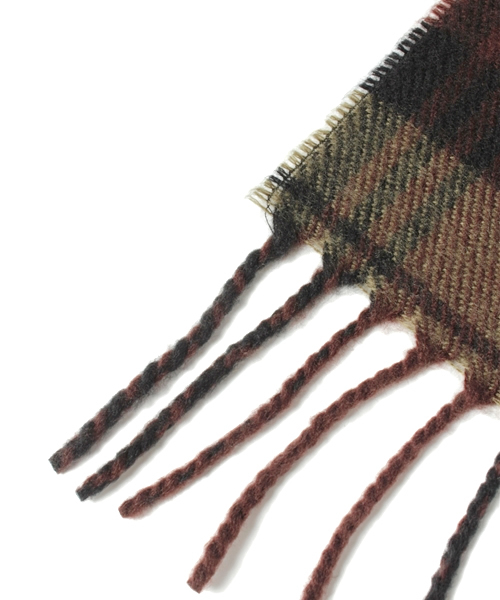 goa（ゴア）の「チェック大判ストール（ストール/ショール・レディース・ベージュ/カーキ/レッド・FREE）」の5枚目の写真