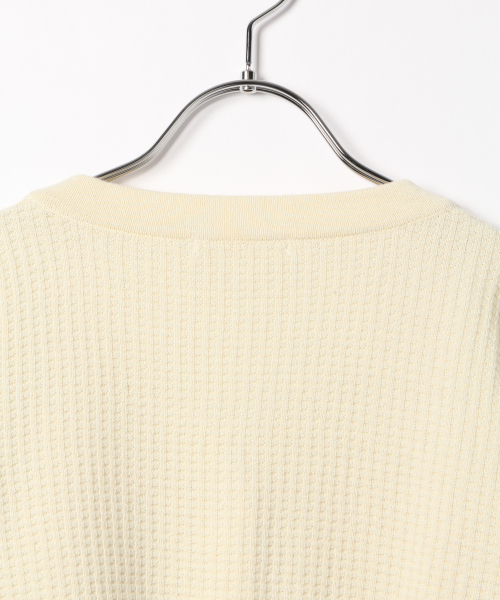 GLOBAL WORK（グローバルワーク）の「【キッズ】ソデボリュームワッフルカーデ/818793（カーディガン/ボレロ・キッズ・ホワイト/ブラック・SMALL/X-LARGE/LARGE/XX-LARGE/MEDIUM）」の8枚目の写真