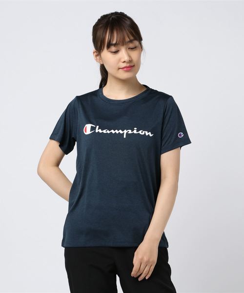 Champion(チャンピオン)の「半袖Tシャツ Champion CW-PS303(Tシャツ/カットソー・レディース・ホワイト/ブラック/ネイビー/ピンク・M/L)」の3枚目の写真