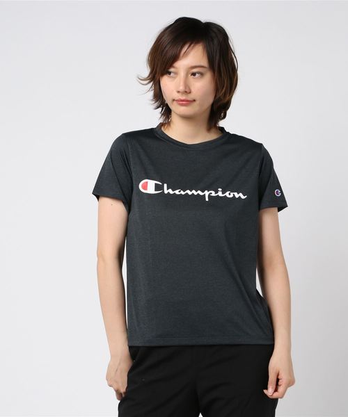 Champion(チャンピオン)の「半袖Tシャツ Champion CW-PS303(Tシャツ/カットソー・レディース・ホワイト/ブラック/ネイビー/ピンク・M/L)」の2枚目の写真