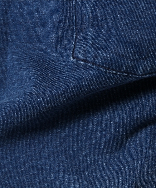 PLST(プラステ)の「Men インディゴ半袖カットソー(Tシャツ/カットソー・メンズ・インディゴブルー・LARGE/X-LARGE/SMALL/MEDIUM)」の9枚目の写真