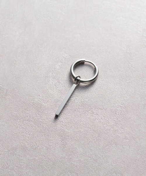 ieLS(イエルズ)の「金属アレルギー対応「ieLS」Stainless Steel チャームフープピアス(片耳用)(ピアス(片耳用)・メンズ・その他1/その他2/その他3/その他4/その他5/その他6/その他7・ONE SIZE)」の2枚目の写真