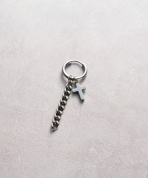 ieLS(イエルズ)の「金属アレルギー対応「ieLS」Stainless Steel チャームフープピアス(片耳用)(ピアス(片耳用)・メンズ・その他1/その他2/その他3/その他4/その他5/その他6/その他7・ONE SIZE)」の4枚目の写真