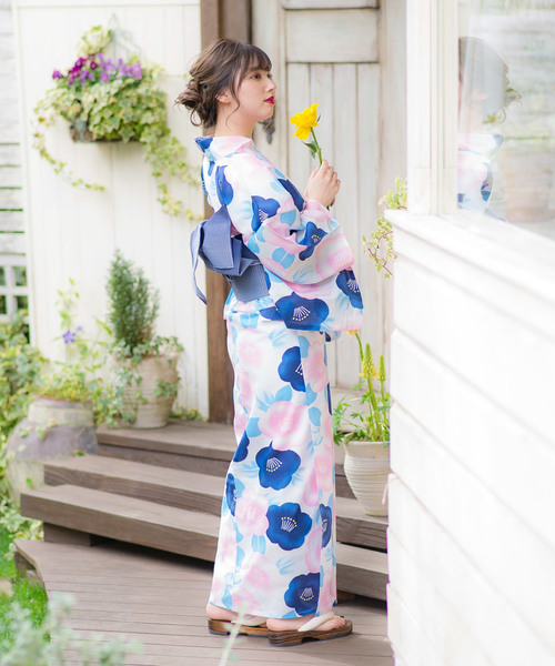 Dita 和歌山染工日本染め　浴衣 1人で着られる浴衣5点セット 和歌山染工日本染め（ゆかた・しわ