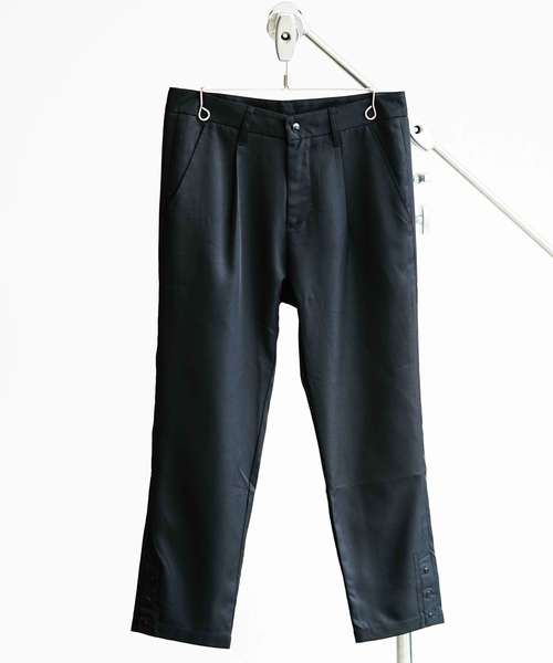 YARD PLUS(ヤードプリュス)の「【MB LABO×YARD PLUS】 テーパードスナップスラックス(スラックス・メンズ・ブラック・LARGE/MEDIUM)」の8枚目の写真