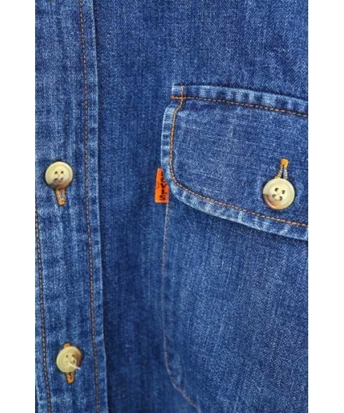 USA製 70s 古着 levis リーバイス オレンジタブ デニム シャツ 70年代 USA製 Levi's リーバイス オレンジタブ シャンブレー